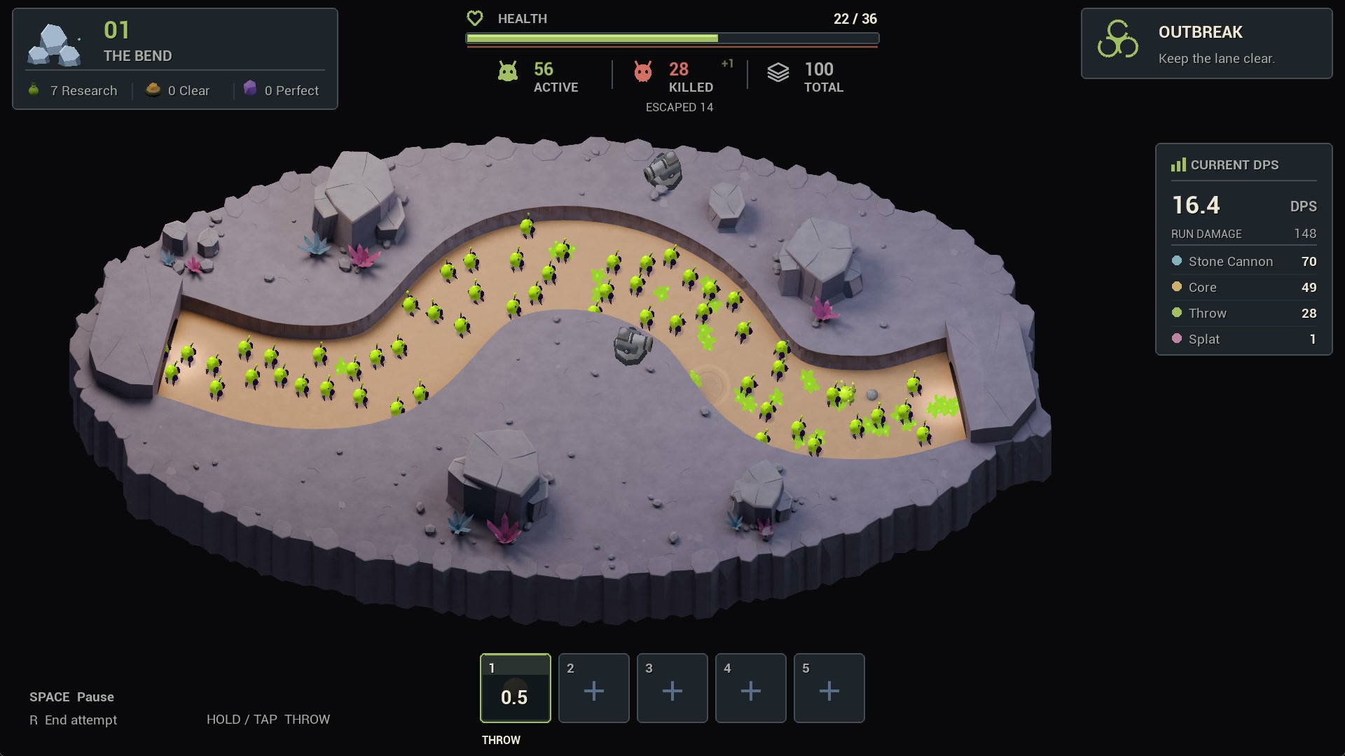 A later attempt with an earned setup