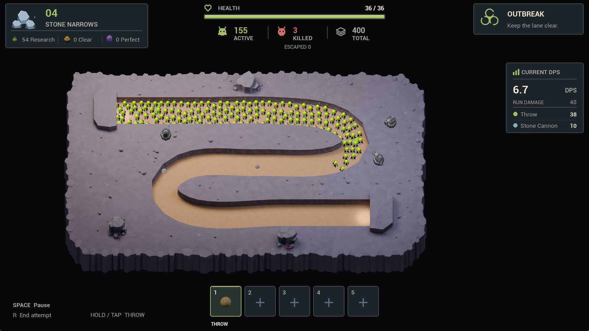 Stone Narrows, early swarm