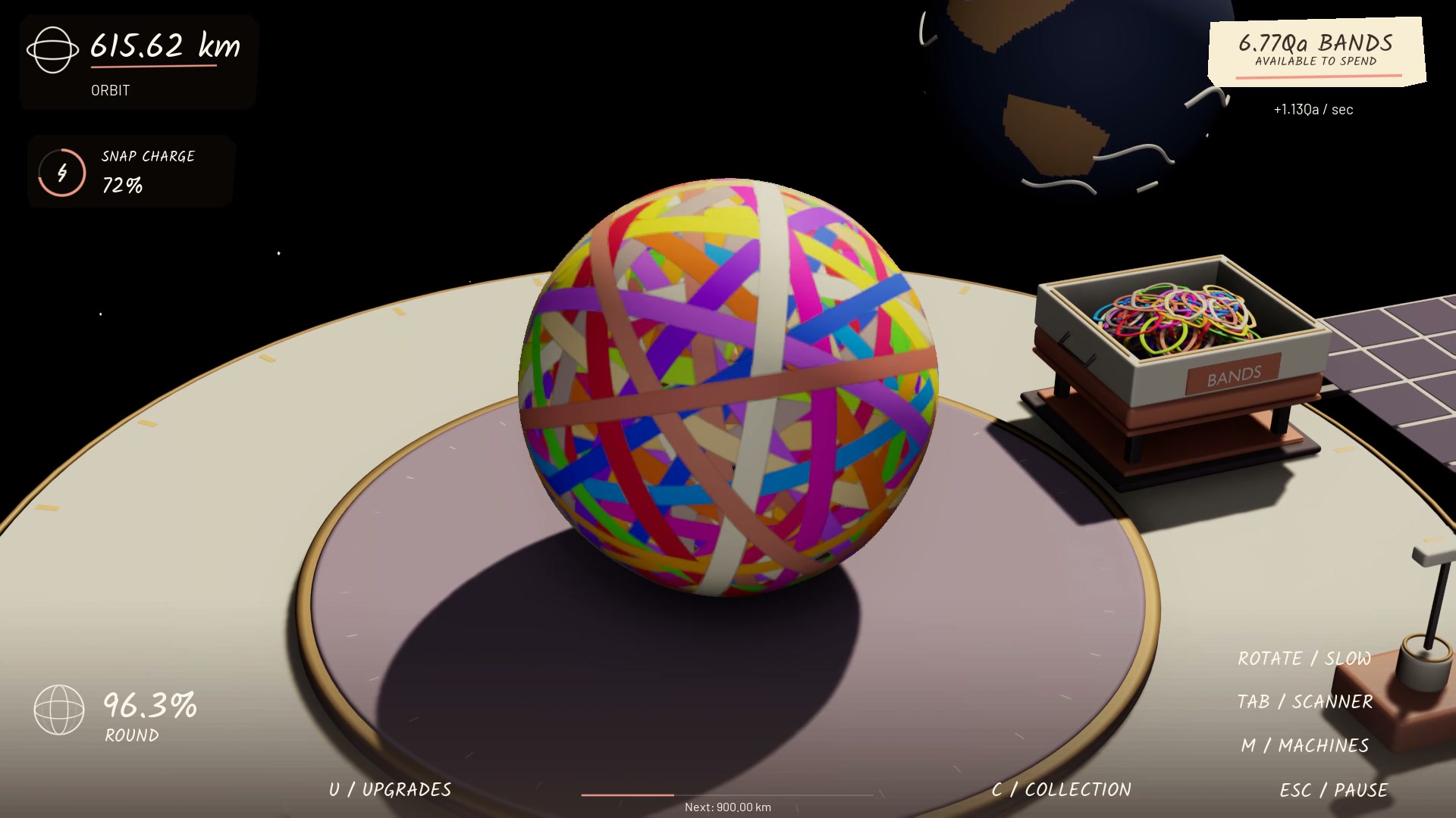 Orbital-scale development scene